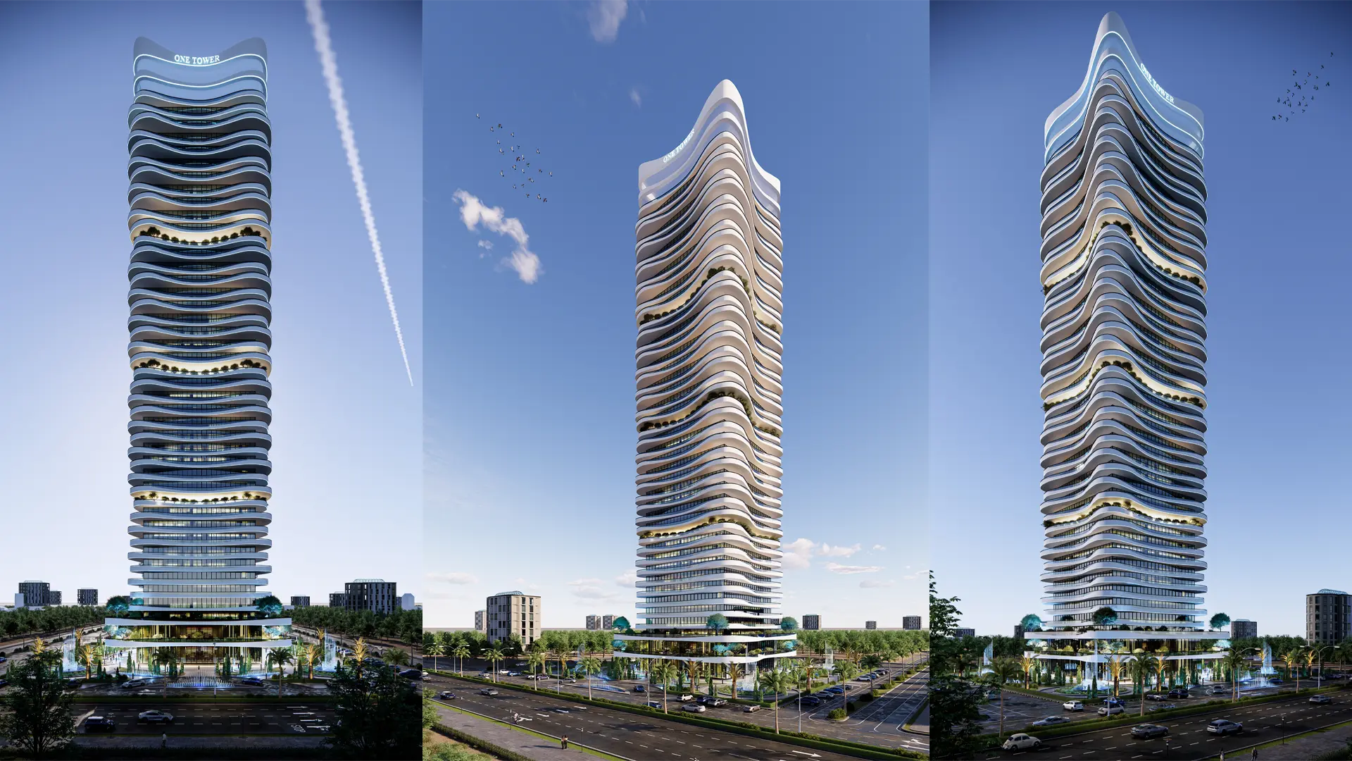 one tower
